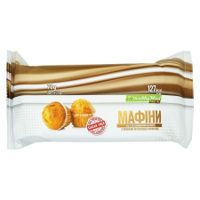 Мафіни Healthy Meal з ванільно-вершковою начинкою без цукру 70г mini slide 1