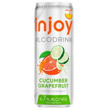 Напій слабоалкогольний Injoy Огірок Грейпфрут 6,7% 0,5л mini slide 1