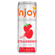 Напій слабоалкогольний Injoy Полуниця 6,7% 0,5л mini slide 1