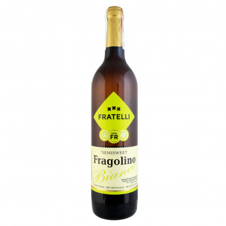 Вино Fratelli Fragolino Bianco белое полусладкое 9-13% 0,7л