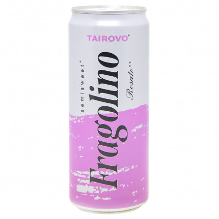 Напиток винный Tairovo Fragolino игристый розовый 6-6,9% 0,33л