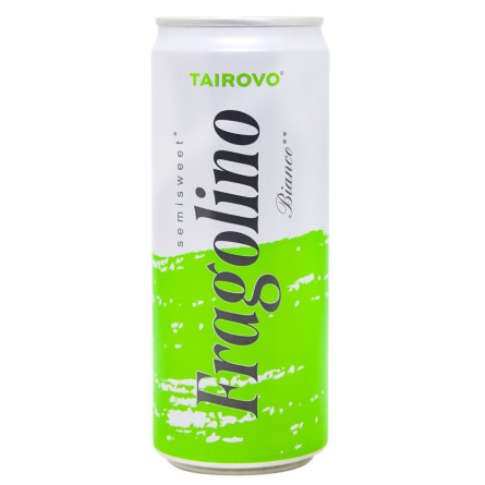 Напій винний Tairovo Fragolino ігристий білий 6-6,9% 0,33л slide 1