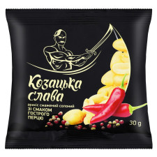 Арахіс Козацька Слава солоний зі смаком гострого перцю 30г mini slide 1
