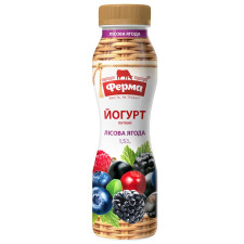 Йогурт Ферма Лісова ягода 1,5% 250г mini slide 1