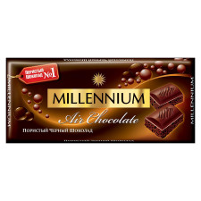 Шоколад Millennium черный пористый 80г mini slide 1