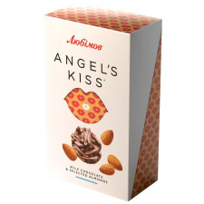 Конфеты Любимов Angel's kiss молочный шоколад с миндалем 100г mini slide 1