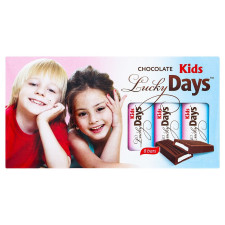 Шоколад Lucky Days молочный с молочной начинкой 100г mini slide 1