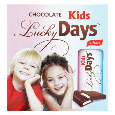 Шоколад Lucky Days молочный с молочной начинкой 50г mini slide 1