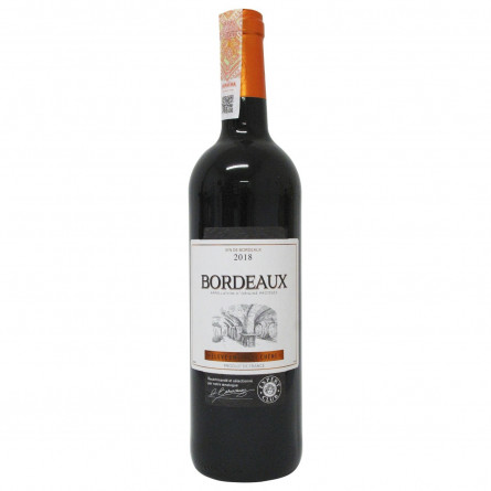 Вино Expert Club Eleve en Futs de Chene Bordeaux червоне сухе 12.5% 0,75л