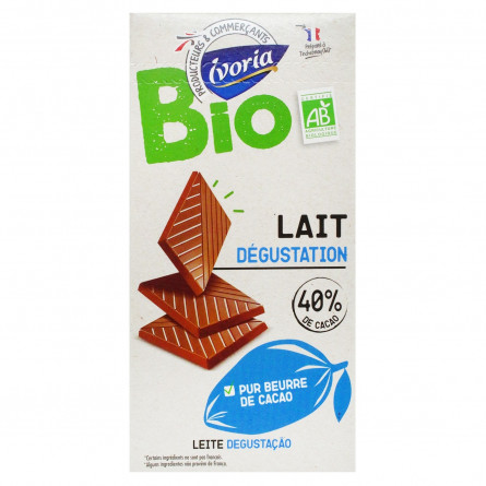 Шоколад Ivoria Лайт молочний 40% 100г
