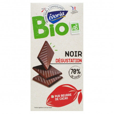 Шоколад Ivoria чорний 70% 100г