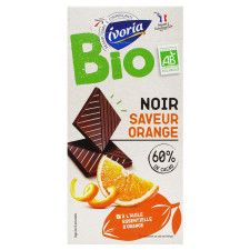 Шоколад Ivoria чорний зі смаком апельсину 60% 100г mini slide 1