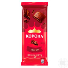 Шоколад Корона чорний 85г mini slide 1