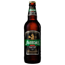 Пиво Львовское Портер темное пастеризованное 8% 0.5л mini slide 1