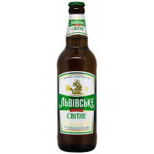 Пиво Львовское светлое 4,5% 0,5л в стеклянной бутылке mini slide 1
