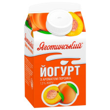 Йогурт з ароматом персика 1.5% Яготинський 450г mini slide 1