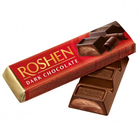 Батончик Roshen шоколадний з помадно-шоколадною начинкою 43г