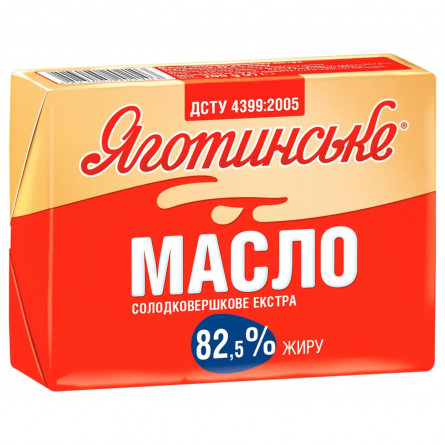 Масло Яготинское Экстра сладкосливочное 82,5% 180г