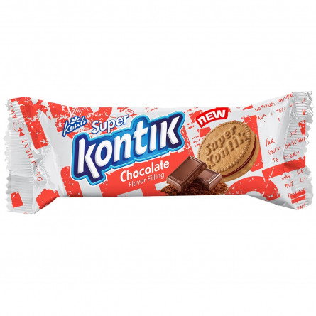 Печенье-сэндвич Конти Super Kontik с начинкой со вкусом шоколада 76г slide 1