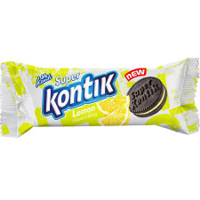 Печиво-сендвіч Конті Super Kontik з начинкою зі смаком лимону 76г mini slide 1