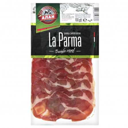 Шейка Алан La Parma сыровяленая нарезка в/с 100г slide 1