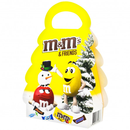 Набір новорічний M&M's & Friends Новорічна ялинка 106,5г