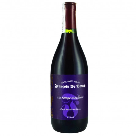 Вино Francois de Bovoy красное полусладкое 10,5% 0,75л