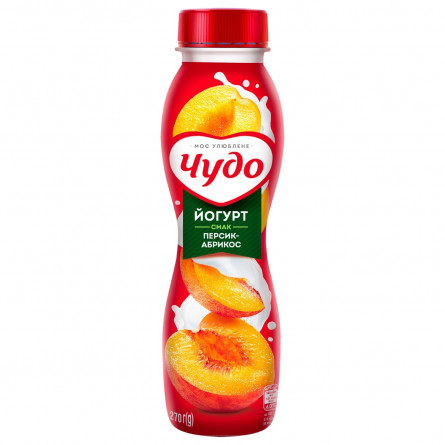 Йогурт питьевой Чудо персик-абрикос 2.5% 270г slide 1