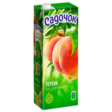 Сік Садочок персиковий з м'якоттю 1,45л mini slide 1