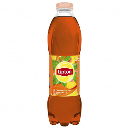 Холодный черный чай Lipton со вкусом персика 1л