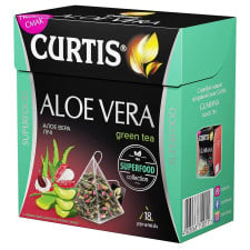 Чай зелений Curtis Aloe Vera в пірамідках 18шт mini slide 1