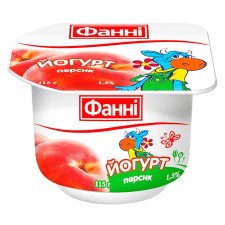 Йогурт Фанні Персик 1,5% 115г mini slide 1