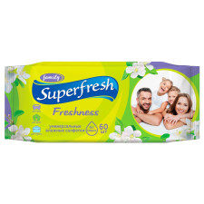 Серветки вологі Superfresh для всієї родини 60шт mini slide 1