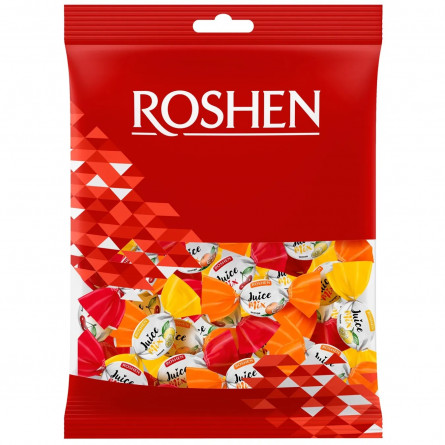 Цукерки Roshen Джус-мікс карамель з фруктово-ягідною начинкою 200г