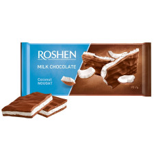 Шоколад молочний Roshen з кокосовою нугою 90г mini slide 1