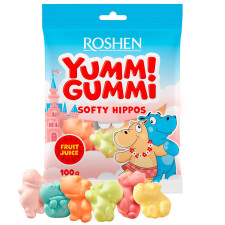 Цукерки Yummi Gummi Softy Hippos 100г mini slide 1