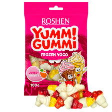 Цукерки желейні Roshen Yummi Gummi Frozen Yogo 100г mini slide 1
