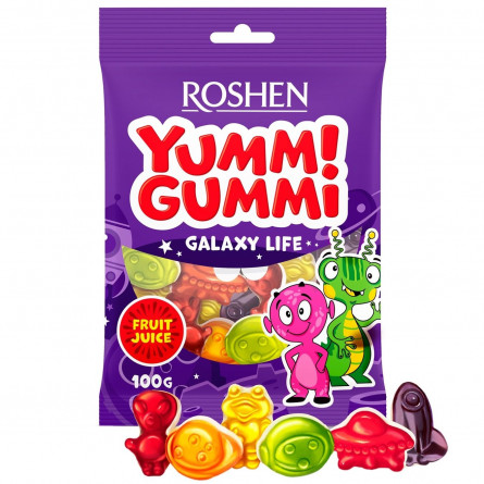 Цукерки желейні Roshen Yummi Gummi Galaxy Life 100г