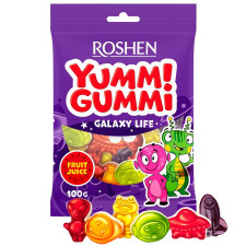 Цукерки желейні Roshen Yummi Gummi Galaxy Life 100г mini slide 1