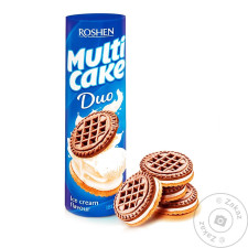Печиво Roshen Multicake Duo зі смаком пломбіру 180г mini slide 1