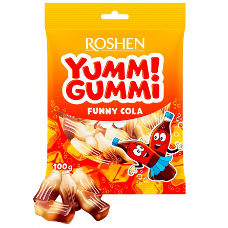 Конфеты желейные Roshen Yummi Gummi Funny Cola 100г slide 1