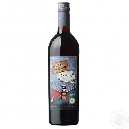 Вино Out of the Blue Syrah красное полусухое  12,5% 0,75л slide 1