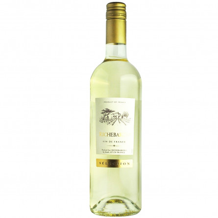 Вино Uvica Richebaron біле сухе 11,5% 0,75л