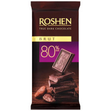 Шоколад Roshen Брют чорний 80% 85г mini slide 1