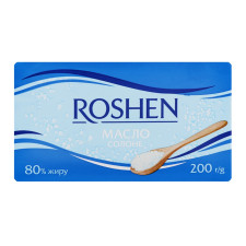 Масло Roshen соленое кислосливочное 80% 200г mini slide 1