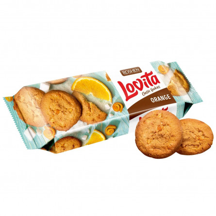 Печенье Roshen Lovita Classic сдобное з цедрой апельсина 150г slide 1