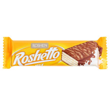 Вафли Roshen Roshetto молочный шоколад 34г mini slide 1