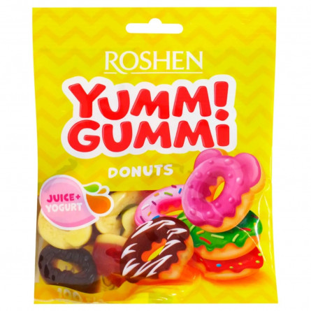 Цукерки желейні Roshen Yummi Gummi Donuts 100г slide 1