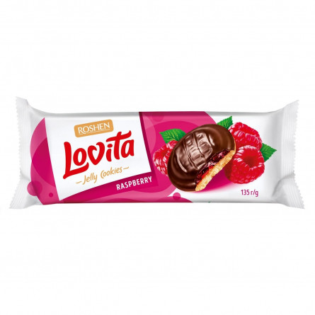 Печенье Roshen Lovita Jelly Cookies малина 135г slide 1