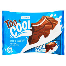 Бисквитные пироженные Roshen Too Cool Milk Party 270г mini slide 1